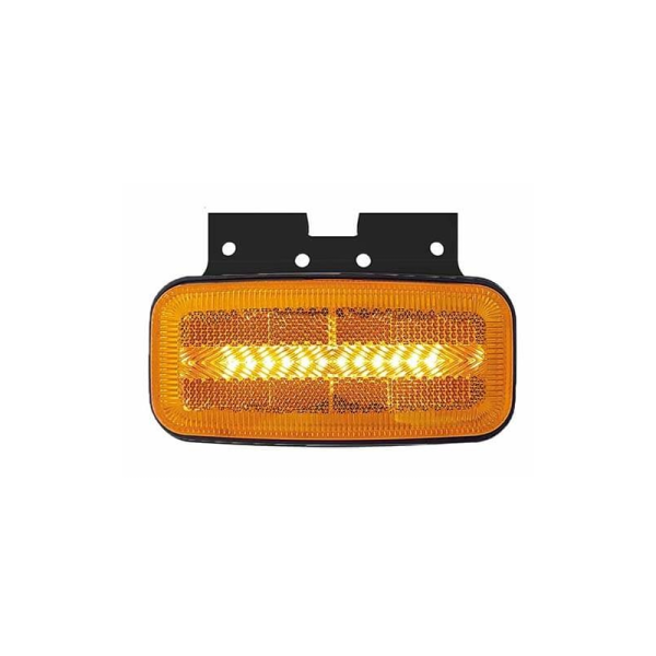 feu de position latéral avec fonction de clignotant cable 500mm 12/24vV orange