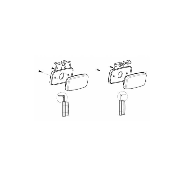 feu de position latéral avec fonction de clignotant cable 500mm 12/24vV orange