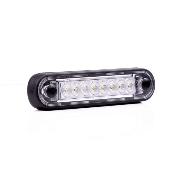 Feu de décoration à LED encastré/lang vert 12-24V | 0,15m. cable