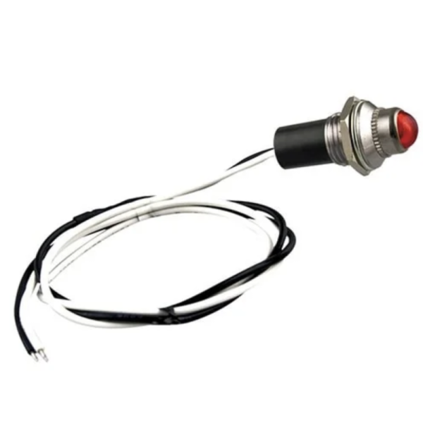 lampe tableau de bord / cockpit 12V 4W Ø14x30mm Rouge