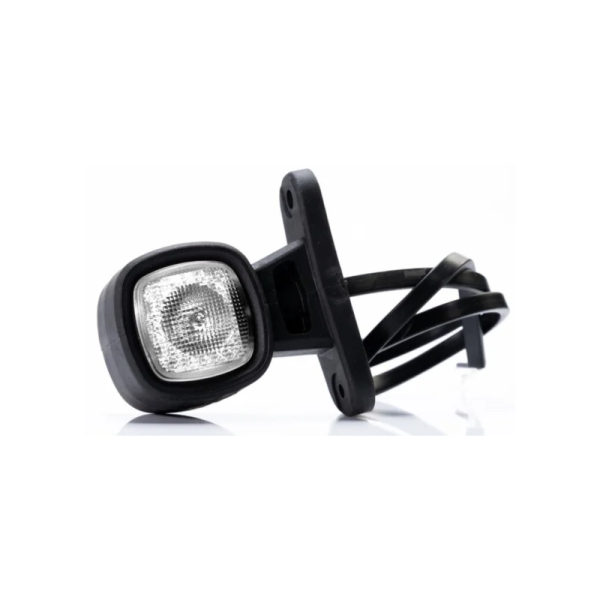 LED feu de position 68 x 70 x 31mm rood/wit universel câble 50cm extrémité ouverte 12/24V