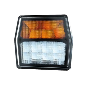 LED feu de position avec fue clignotant blanc / orange baïonnette à 5 pôles 12-24V