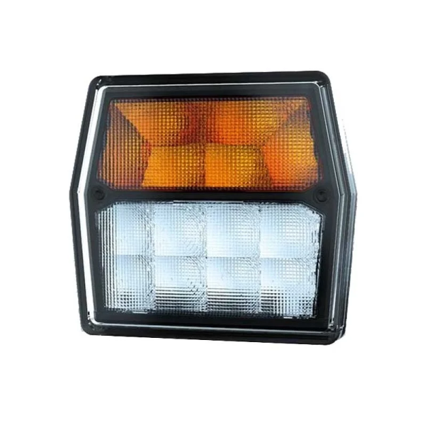 LED feu de position avec fue clignotant blanc / orange baïonnette à 5 pôles 12-24V