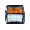 LED feu de position avec fue clignotant blanc / orange baïonnette à 5 pôles 12-24V