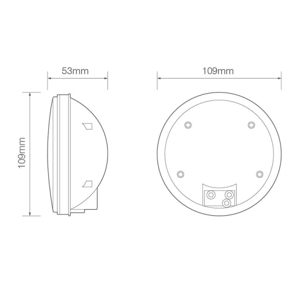 feu arrière LED baïonnette à 3 pôles universel 12/24V