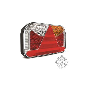 feu arrière LED baïonnette à 5 pôles gauche gauche 12/24 V Lavaflow IP68 sans éclairage de la plaque d'immatriculation