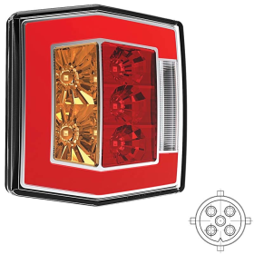 feu arrière LED baïonnette à 5 pôles universel 12/24V Lavaflow