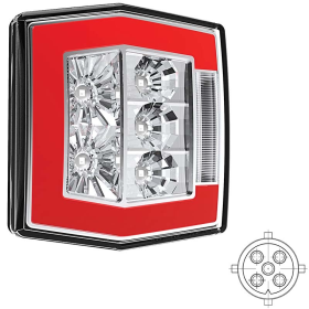 feu arrière LED baïonnette à 5 pôles universel 12/24V Lavaflow