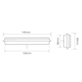 feu arrière LED câble 18cm câble universel universel 12/24V
