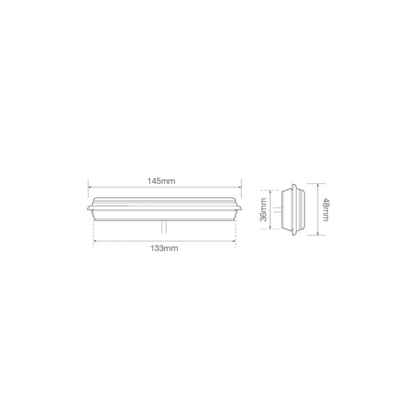 feu arrière LED câble 18cm câble universel universel 12/24V