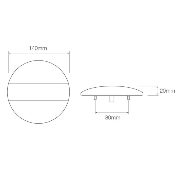 feu arrière LED câble 40cm câble universel universel 12/24V