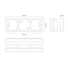 feu arrière LED câble gauche 12/24V