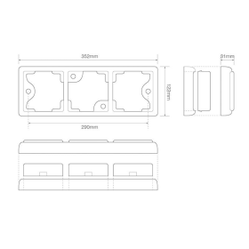 feu arrière LED câble gauche 12/24V