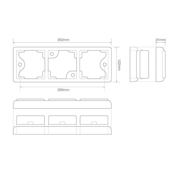feu arrière LED câble gauche 12/24V