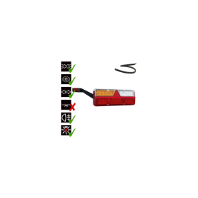 feu arrière LED câble gauche 9/36V Lavaflow
