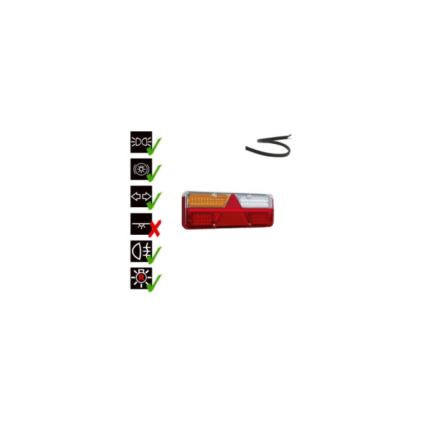 feu arrière LED câble gauche 9/36V Lavaflow