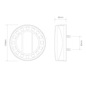 feu arrière LED câble universel 12/24V