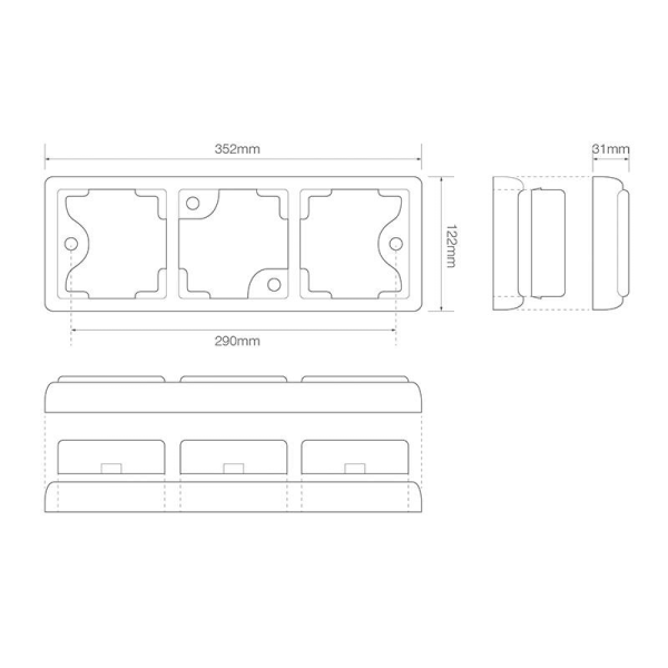 feu arrière LED câble universel 12/24V