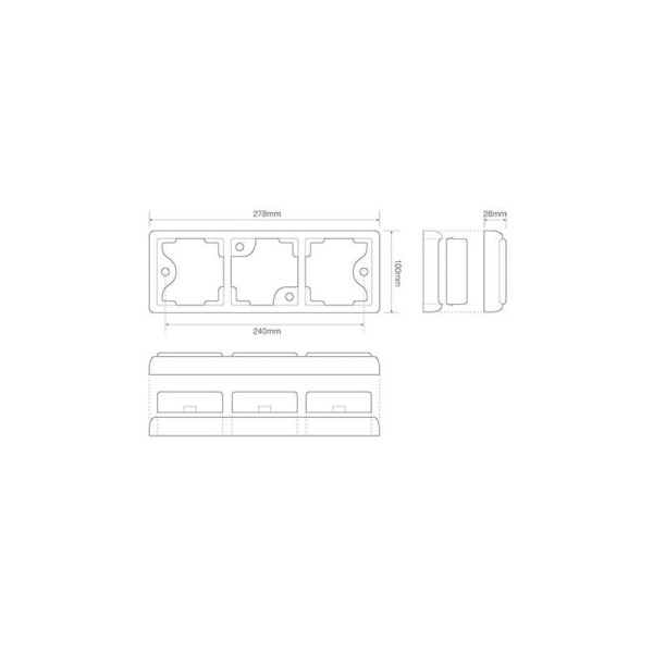 feu arrière LED câble universel 12/24V