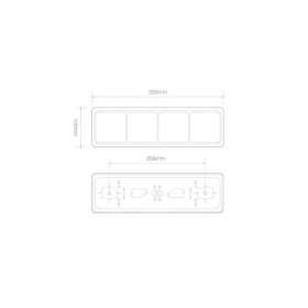 feu arrière LED câble universel 12/24V