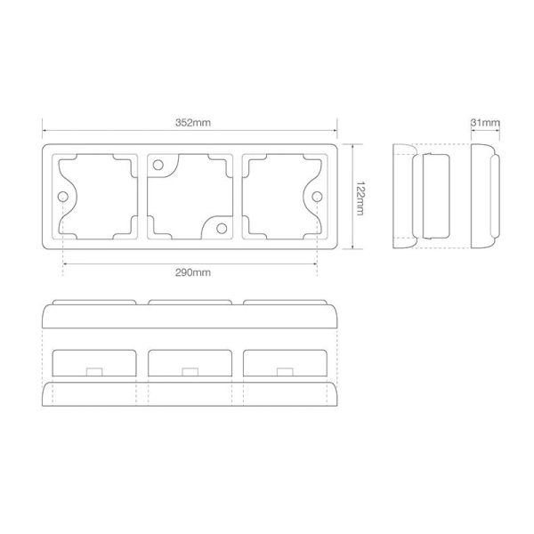 feu arrière LED câble universel 12/24V