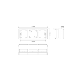feu arrière LED câble universel 12/24V
