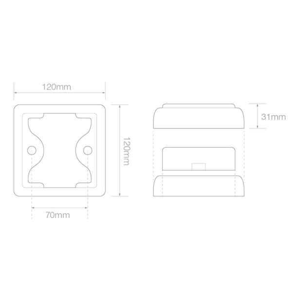 feu arrière LED câble universel 12/24V