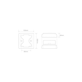 feu arrière LED câble universel 12/24V