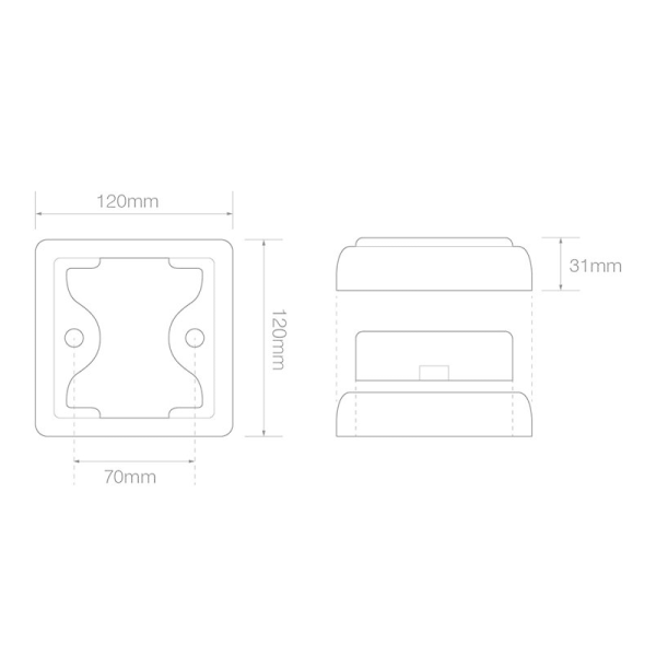 feu arrière LED câble universel 12/24V