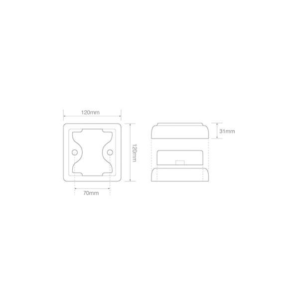 feu arrière LED câble universel 12/24V