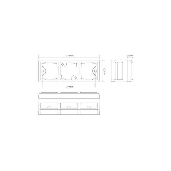 feu arrière LED câble universel 12/24V