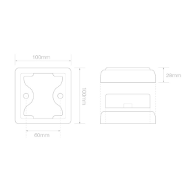 feu arrière LED câble universel 12/24V