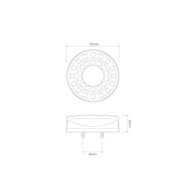 feu arrière LED câble universel 12/24V