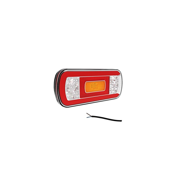 feu arrière LED câble universel 12/24V Lavaflow IP 68