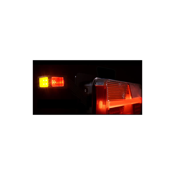 feu arrière LED connecteur AMP 7 PIN droit 9/36V Lavaflow