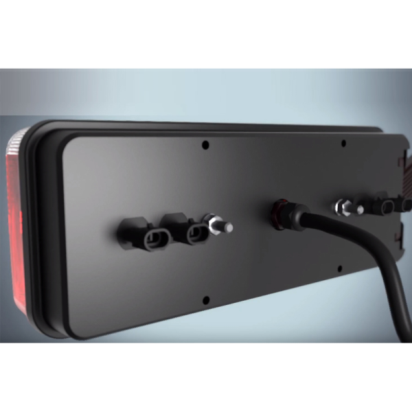 feu arrière LED connecteur AMP 7 PIN droit 9/36V Lavaflow