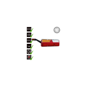 feu arrière LED connecteur AMP 7 PIN gauche 9/36V Lavaflow