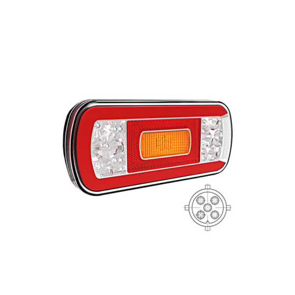 feu arrière LED LED baïonnette à 5 pôles 5p baïonnette V10C5-600B5 universel 12/24 V 12/24V