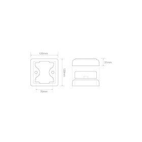 feu clignotant LED câble universel 12/24V