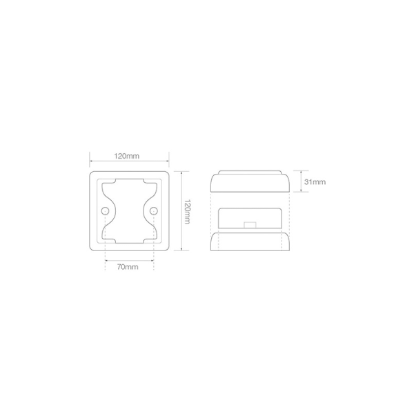 feu clignotant LED câble universel 12/24V