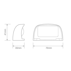 éclairage de plaque LED 12/24V 200mm blanc