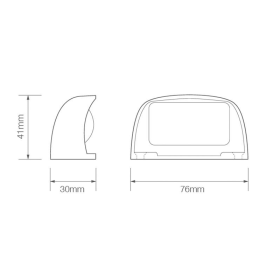 éclairage de plaque LED 12/24V 200mm blanc