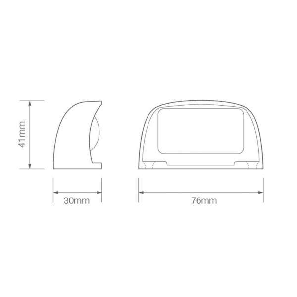 éclairage de plaque LED 12/24V 200mm blanc