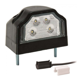 éclairage de plaque LED 12/24V P&R câble 200mm, 2x 1,5mm² blanc