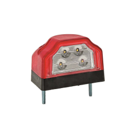 éclairage de plaque LED 12/24V P&R câble 200mm, 2x 1,5mm² rood/wit