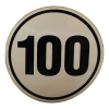 autocollant de balisage 100km/h pour Allemagne Ø200mm