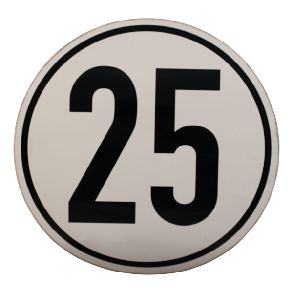 autocollant de balisage 25 km/h pour l'Allemagne Ø200mm