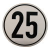 autocollant de balisage 25 km/h pour l'Allemagne Ø200mm