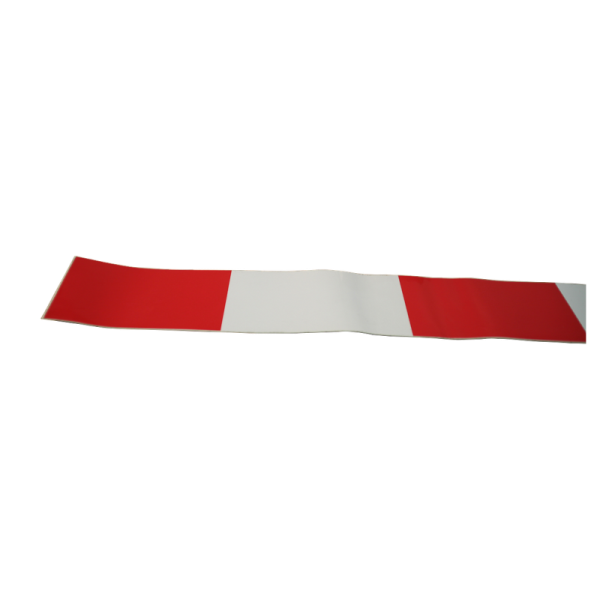 bande de marquage largeur 92 mm, longueur 1000 mm rouge / blanc