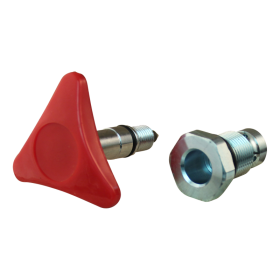 adaptateur bouton tourner noir  rouge PMS12-25-45